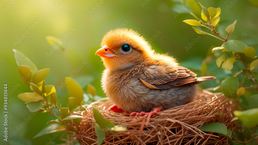 Obraz premium chicken in nest