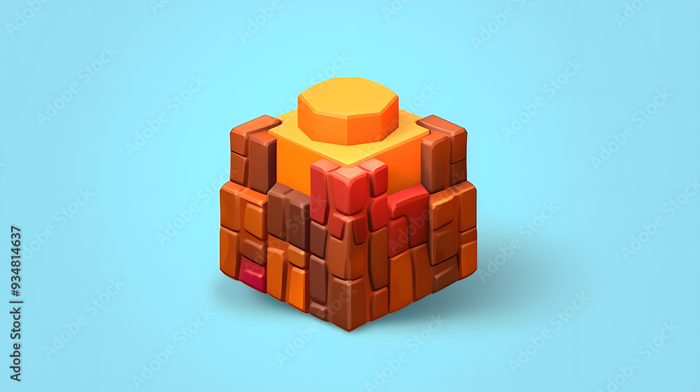 Mana Bar game icon 3d cartoon