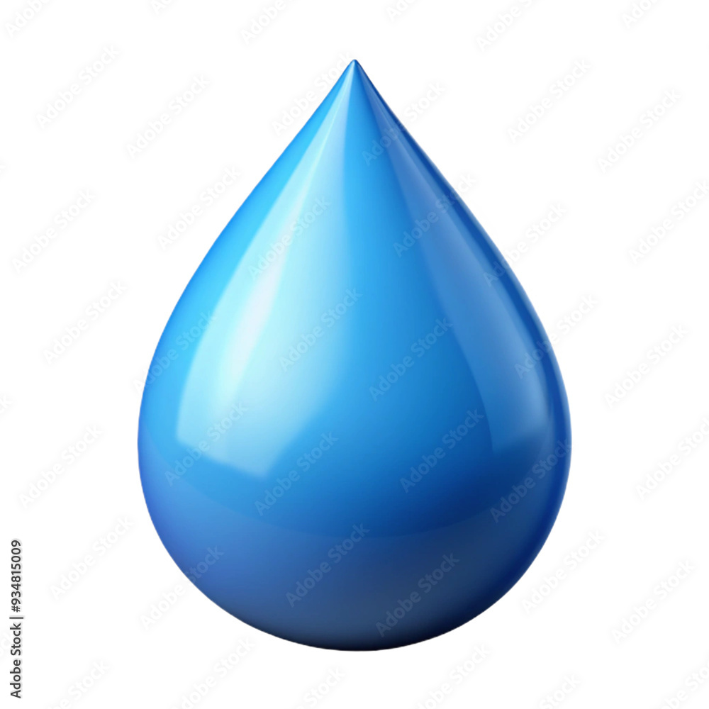 Water Drop Icon 3d cartoon style illustration Water Drop Icon 3d cartoon style illustration