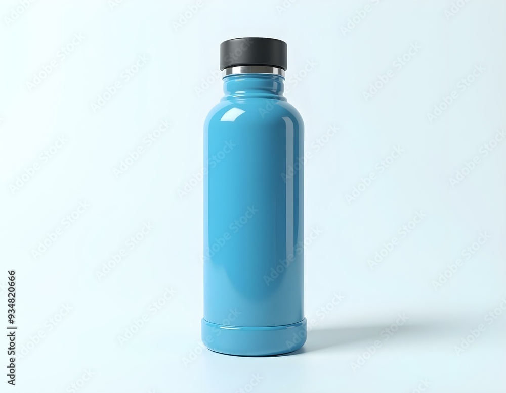 blue bottle of water isolated on white blue bottle of water isolated on white