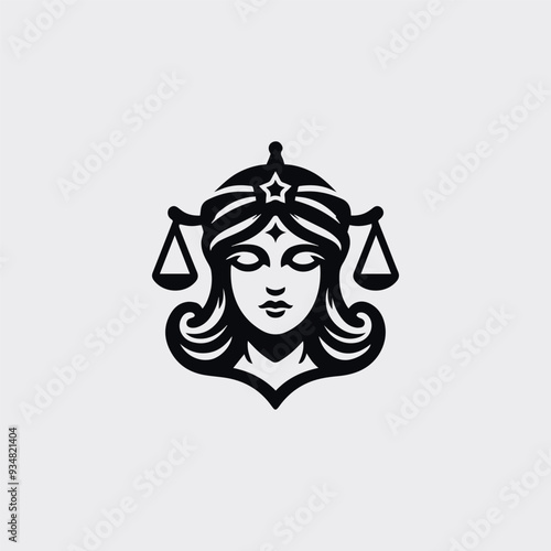 justice goddess logo