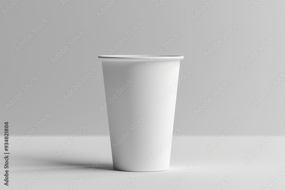 White Paper Cup on a White Surface White Paper Cup on a White Surface