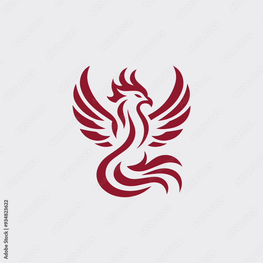 Fototapeta premium Phoenix fire logo