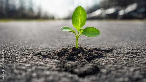 sprout growing in soil