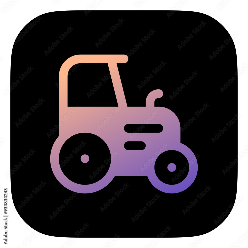 Editable tractor vector icon. Farming, transportation, vehicle, agriculture. Part of a big icon set family. Perfect for web and app interfaces, presentations, infographics, etc Editable tractor vector icon. Farming, transportation, vehicle, agriculture. Part of a big icon set family. Perfect for web and app interfaces, presentations, infographics, etc