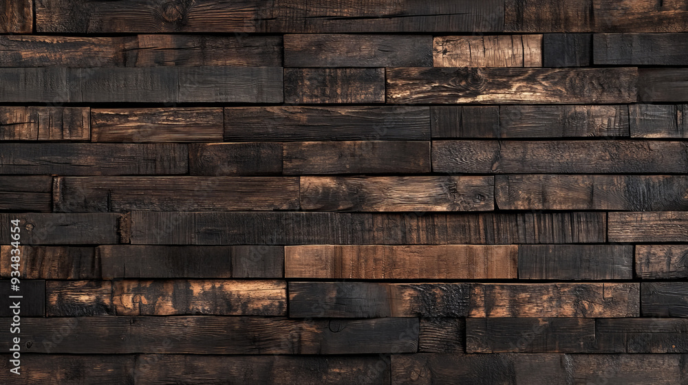 Processed collage of aged, rustic dark brown wood planks texture. Ideal for backgrounds, banners, or 3D mapping textures. Processed collage of aged, rustic dark brown wood planks texture. Ideal for backgrounds, banners, or 3D mapping textures.