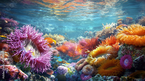 Wallpaper Mural Vibrant coral reef ecosystem Torontodigital.ca