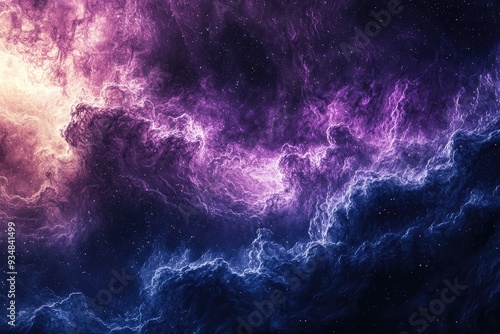 Wallpaper Mural Dramatic Stormy Sky with Intense Purple and Blue Clouds Torontodigital.ca