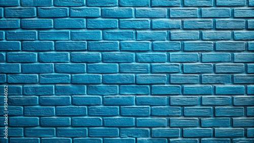 Blue brick wall background with textured wallpaper design for a modern aesthetic