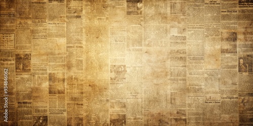 Vintage grunge background with old newspaper texture for text overlay