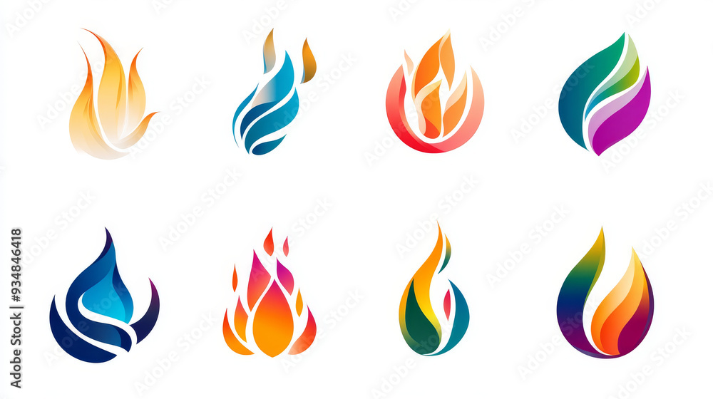 Collection of diverse abstract symbols for use in design, emblems, signs, or logo templates. Collection of diverse abstract symbols for use in design, emblems, signs, or logo templates.
