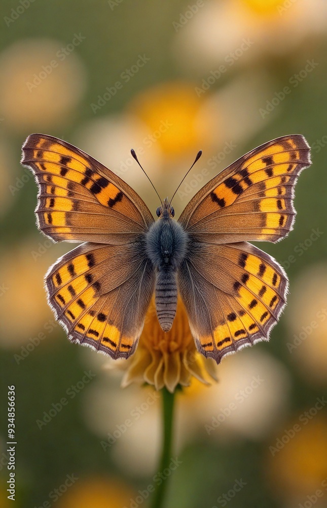 Obraz premium butterfly on flower