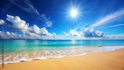 Sunny beach paradise perfect for summer holidays