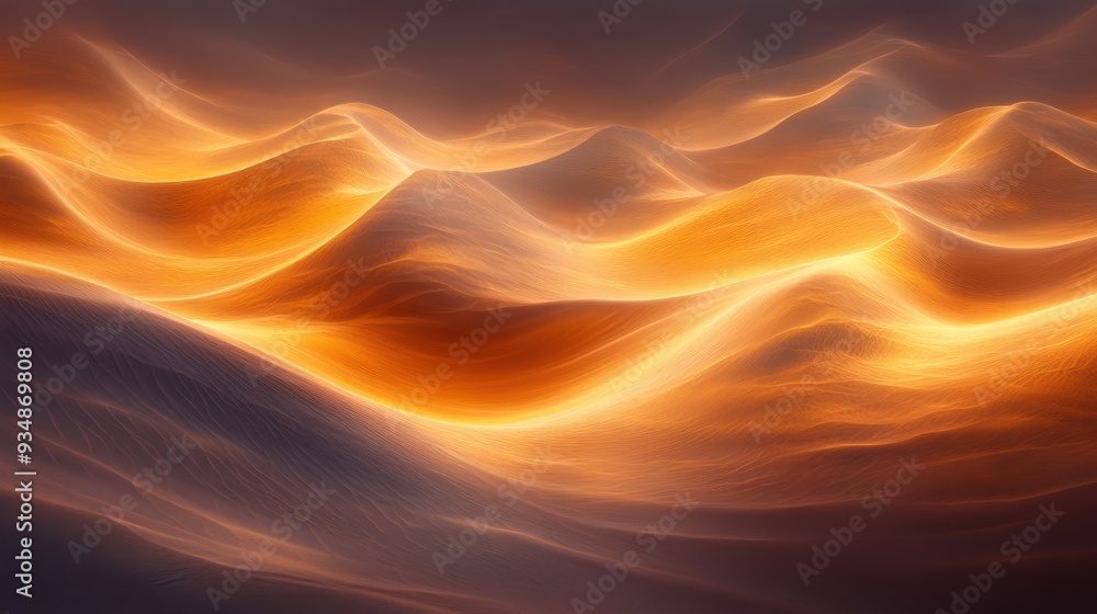 Obraz premium Abstract Sand Dunes: Flowing Shapes in Desert Landscape