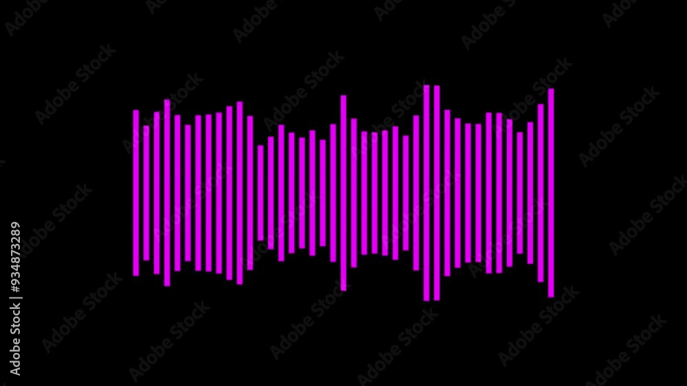 Animation Of Music Audio Equalizer On Black Background. Digital Music Wave Equalizer Animation Background, Audio Spectrum Animation, Abstract Animation Of Music Audio Equalizer On Black Background. Digital Music Wave Equalizer Animation Background, Audio Spectrum Animation, Abstract