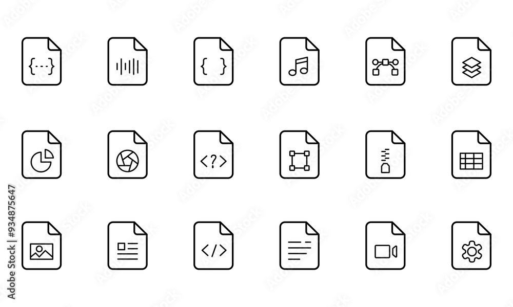 vector icon sheet document, social media document symbol, with black lines and white background. vector icon sheet document, social media document symbol, with black lines and white background.