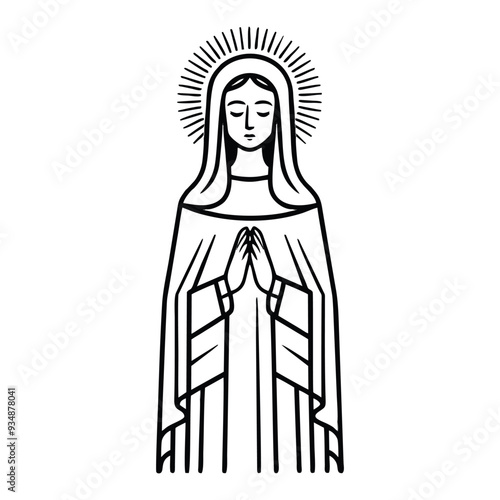 AVE MARIA logo minimal