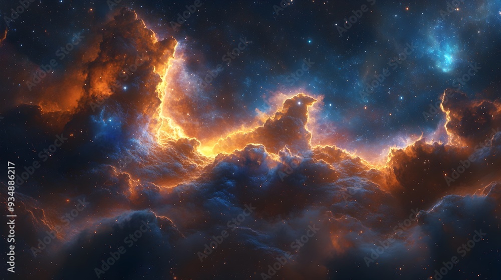 Boundless Cosmic Expanse:Luminous Stellar Archipelagos and Dynamic Celestial Phenomena. Boundless Cosmic Expanse:Luminous Stellar Archipelagos and Dynamic Celestial Phenomena.