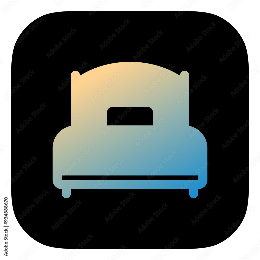 Editable single bed vector icon. Part of a big icon set family. Perfect for web and app interfaces, presentations, infographics, etc Editable single bed vector icon. Part of a big icon set family. Perfect for web and app interfaces, presentations, infographics, etc