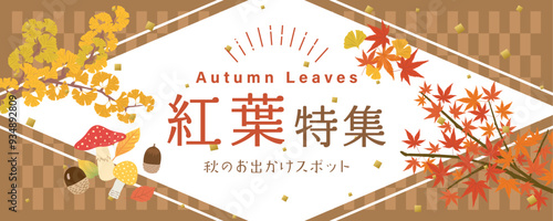 紅葉特集　広告素材