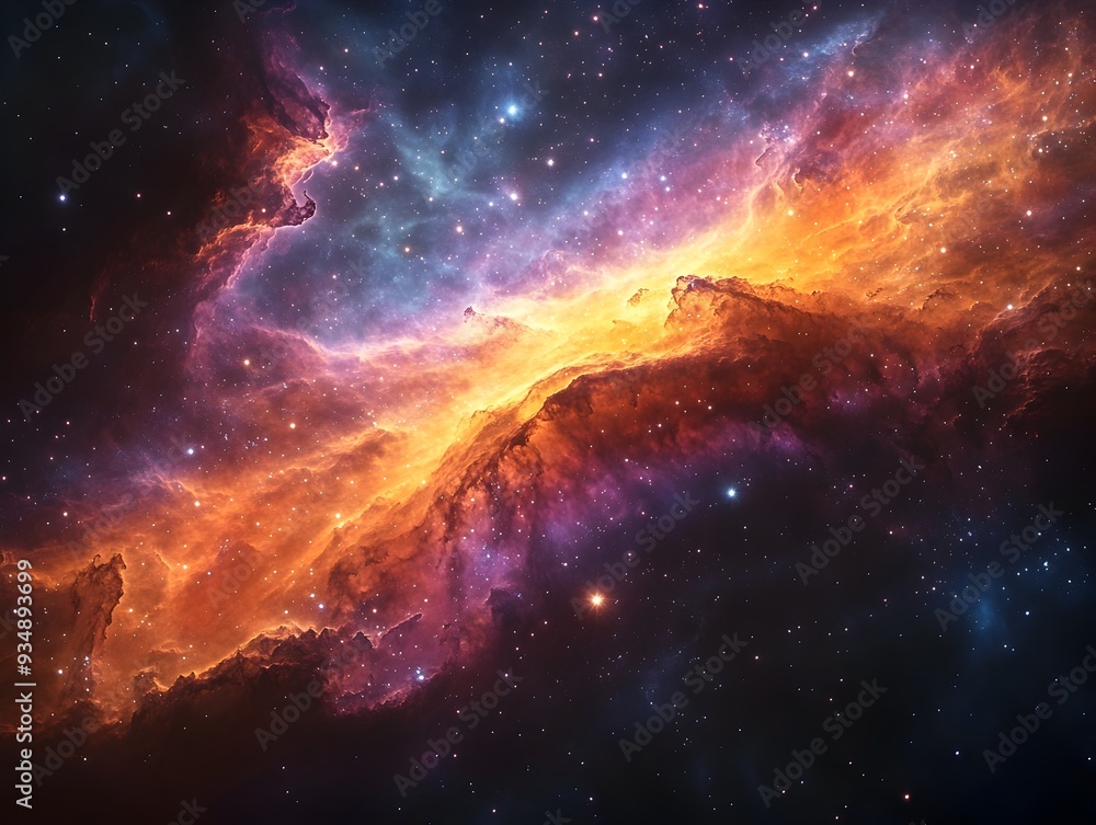 Captivating Cosmic Masterpiece:Swirling nebulae in vibrant hues,distant galaxies,glimmering stars,and intricate celestial textures create a mesmerizing. Captivating Cosmic Masterpiece:Swirling nebulae in vibrant hues,distant galaxies,glimmering stars,and intricate celestial textures create a mesmerizing.