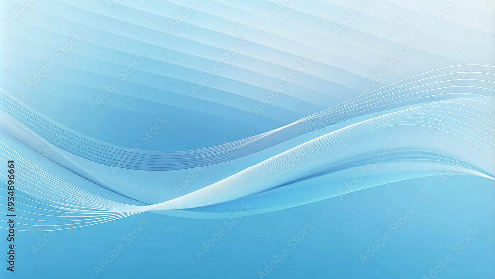 Abstract blue wave vector design with smooth flowing lines and soft light, ideal for wallpaper or backdrop Abstract blue wave vector design with smooth flowing lines and soft light, ideal for wallpaper or backdrop
