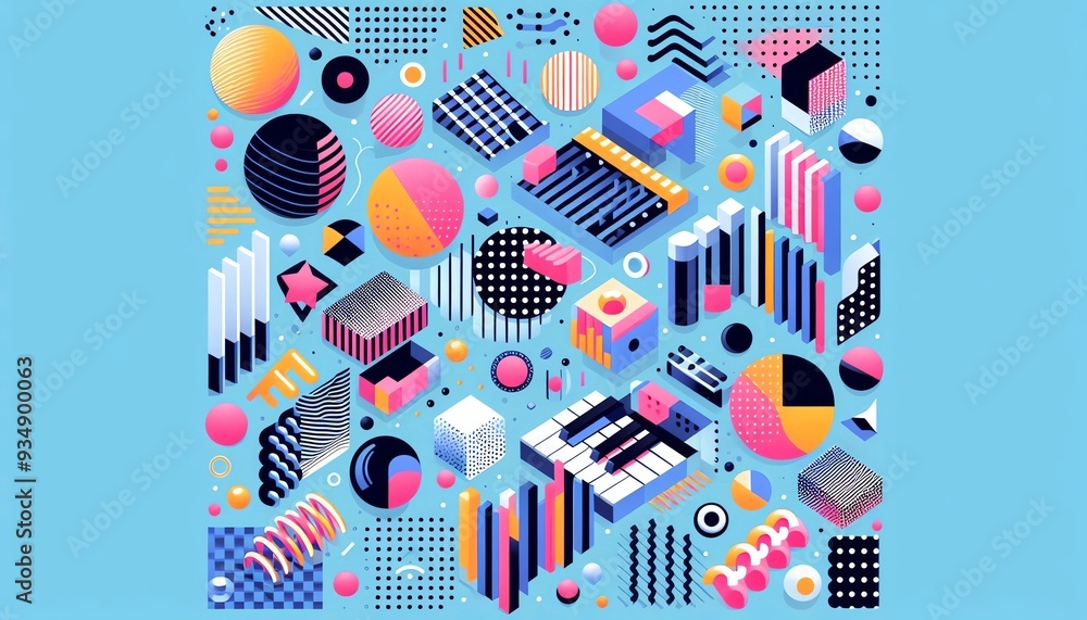 background with a memphis style consisting of various colors 3d
background with a memphis style consisting of various colors 3d