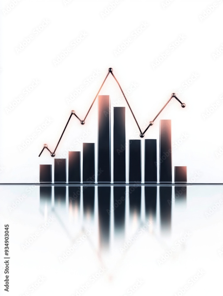 dual line graph plotted on a mirrored axis, illustrating the inverse relationship between interest rates and bond prices. dual line graph plotted on a mirrored axis, illustrating the inverse relationship between interest rates and bond prices.