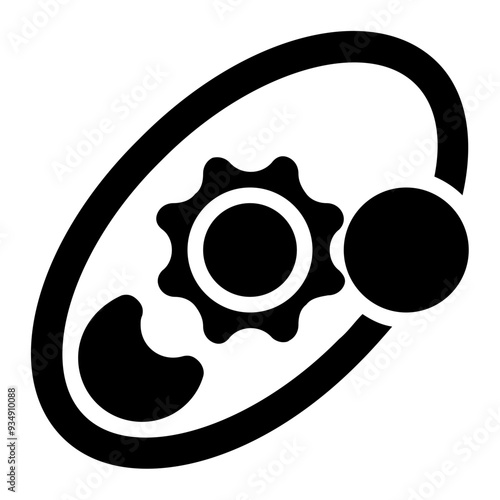astronomy, astronomical, natural science, science, universe, space glyph or solid icon