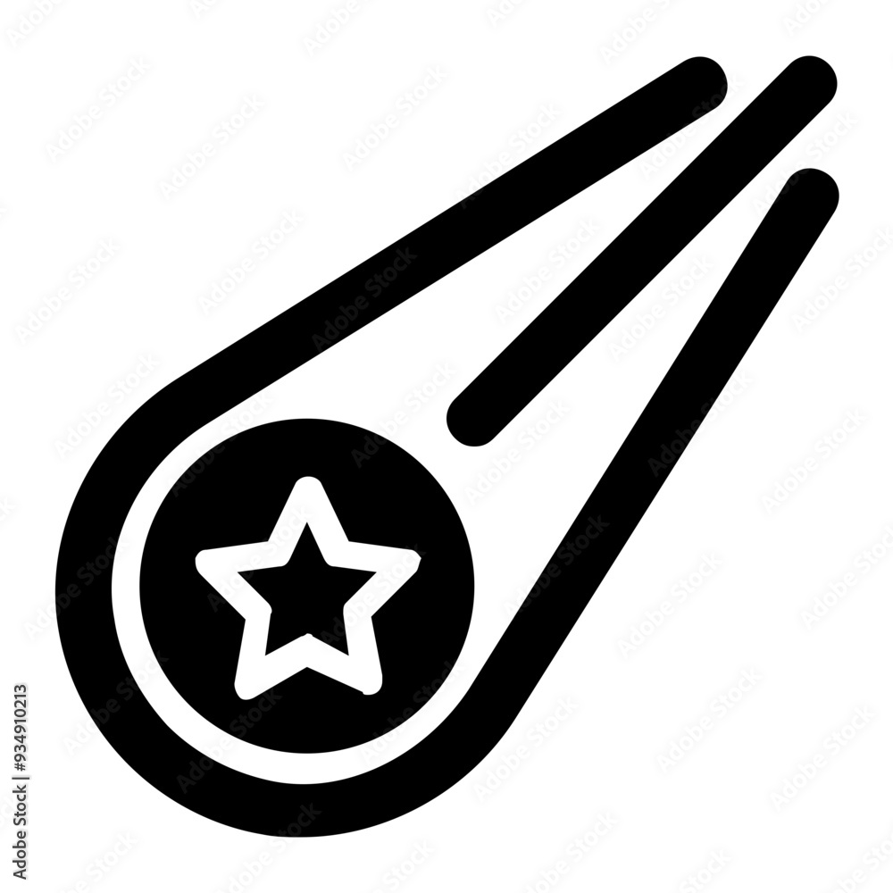 falling star, shooting star, meteor, star, astronomy, astronomical glyph or solid icon falling star, shooting star, meteor, star, astronomy, astronomical glyph or solid icon
