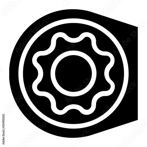 heliosphere, star, sun, atmosphere, magnetosphere, astronomy glyph or solid icon
