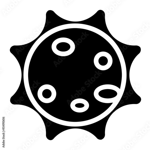 total eclipse, solar eclipse, total, solar, eclipse, sun glyph or solid icon