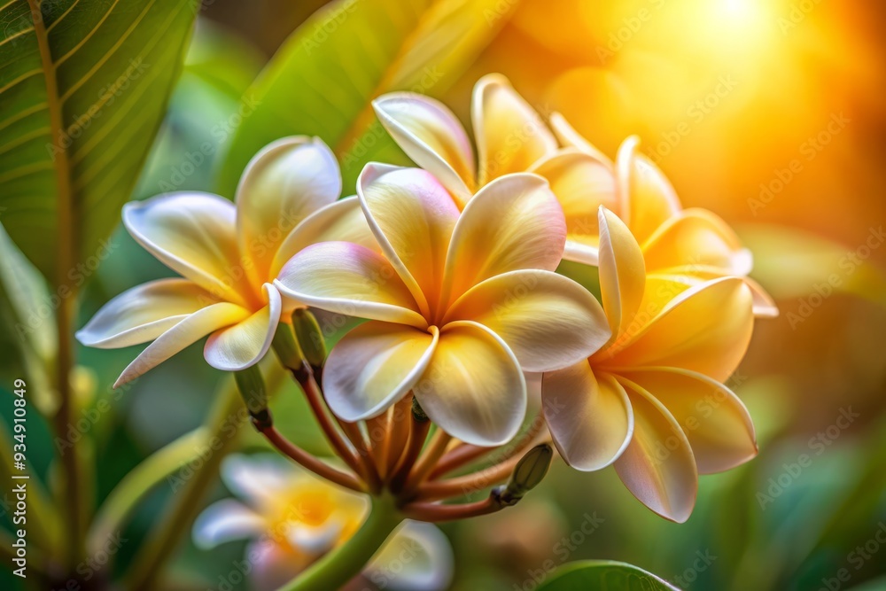 Delicate intricate kapuas flowers close-up shallow depth soft warm golden natural light Delicate intricate kapuas flowers close-up shallow depth soft warm golden natural light