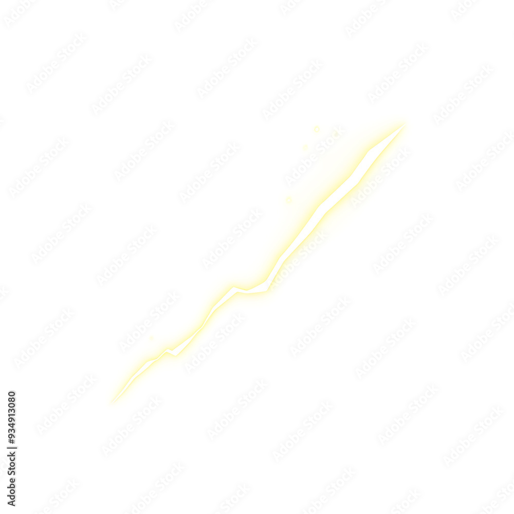 Lightning bolt cartoon icon illustration on white background. Generative AI Lightning bolt cartoon icon illustration on white background. Generative AI