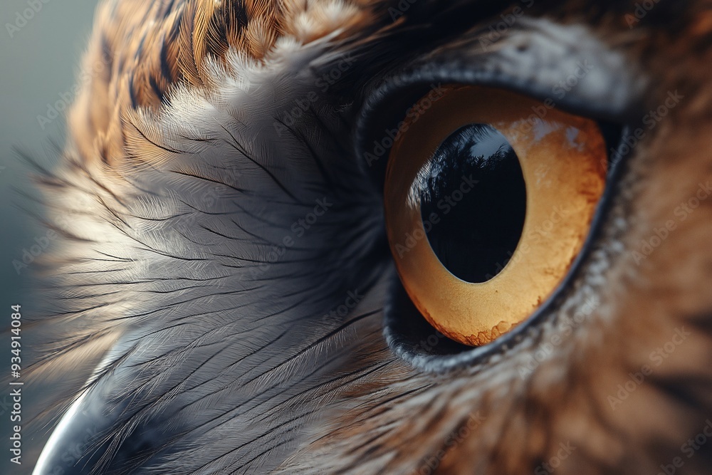 close-up of an owl’s eye with intricate feather details, capturing the sharp vision and beauty of a predator in nature close-up of an owl’s eye with intricate feather details, capturing the sharp vision and beauty of a predator in nature