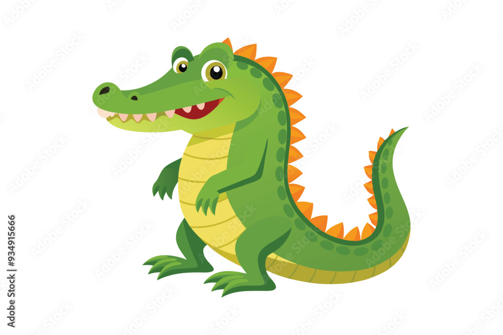 Fototapeta premium green dragon cartoon