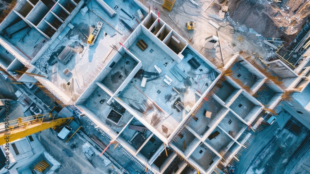 Aerial View of Construction Site Aerial View of Construction Site