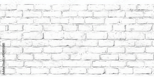 Distressed white brick wall background.