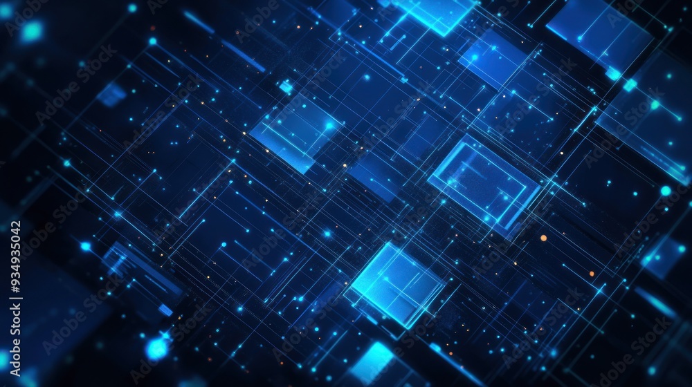 Digital cyberspace with particles and Digital data network connections concept. Digital cyberspace with particles and Digital data network connections concept.