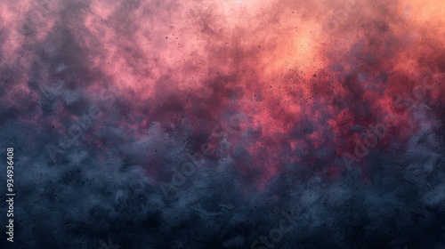 Abstract cloud formation with hues of pink and blue during twilight