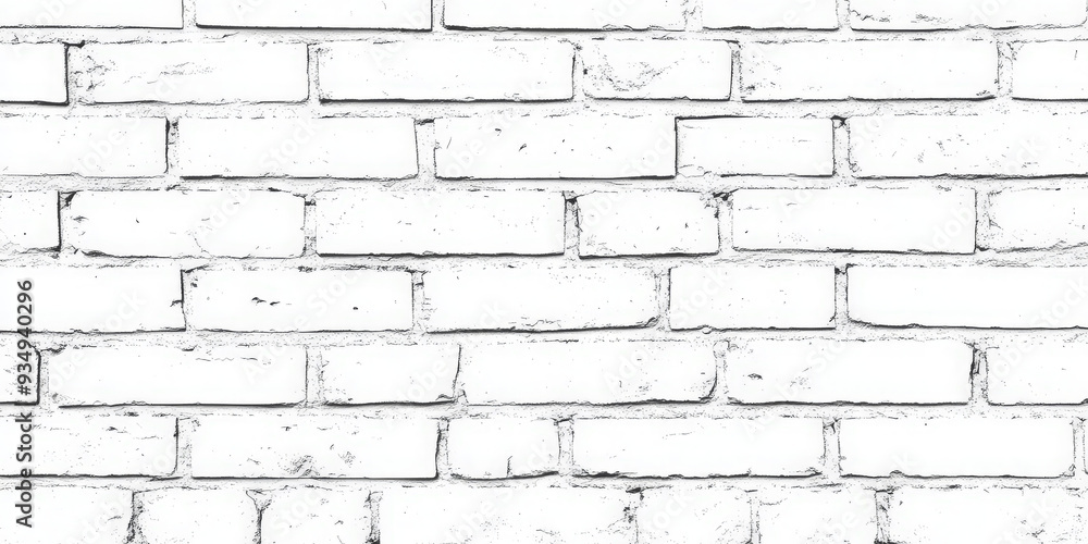 White brick wall texture with visible grout lines. White brick wall texture with visible grout lines.