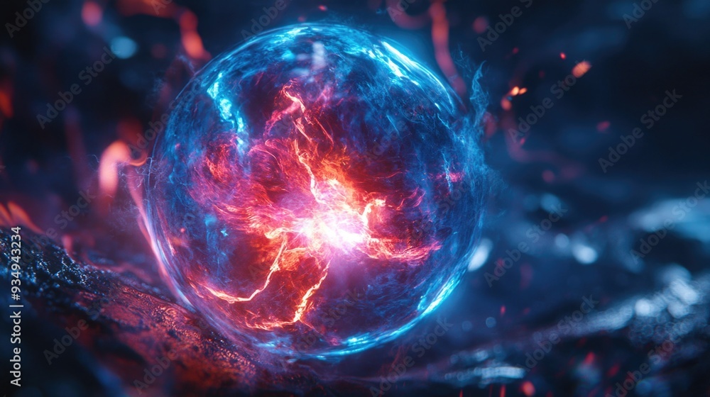 Plasma Ball Close Up Plasma Ball Close Up