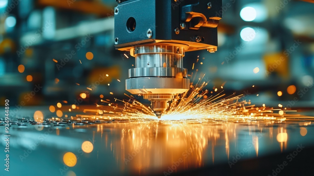 Cutting-edge manufacturing technology being implemented on the factory floor, demonstrating innovation in industrial production. Cutting-edge manufacturing technology being implemented on the factory floor, demonstrating innovation in industrial production.