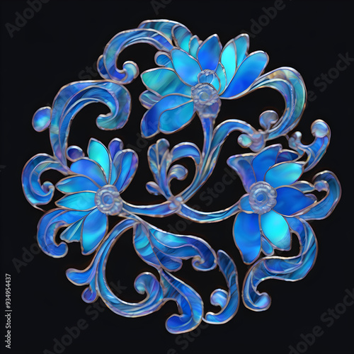 Korean mother-of-pearl pattern