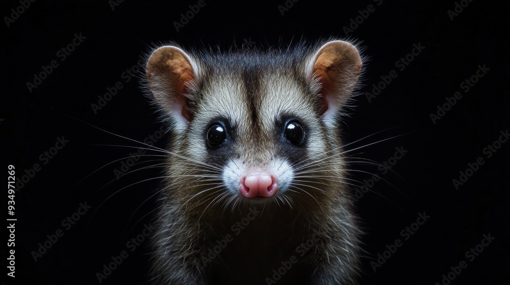 Close-up Portrait of a Cute Opossum Close-up Portrait of a Cute Opossum