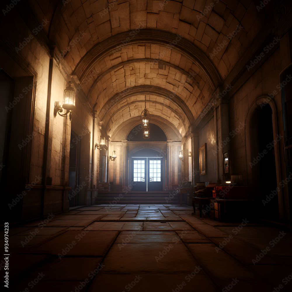 Fototapeta premium light in the castle