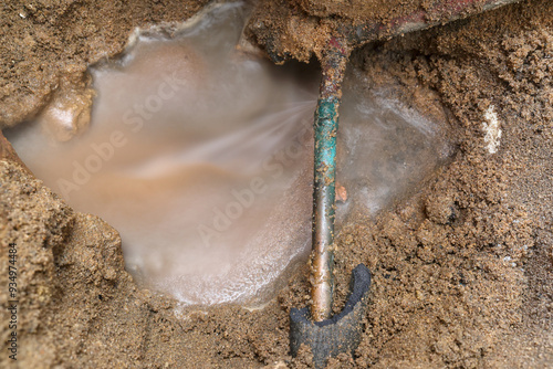 Canvastavla Underground (subsurface) half inch copper water leakage