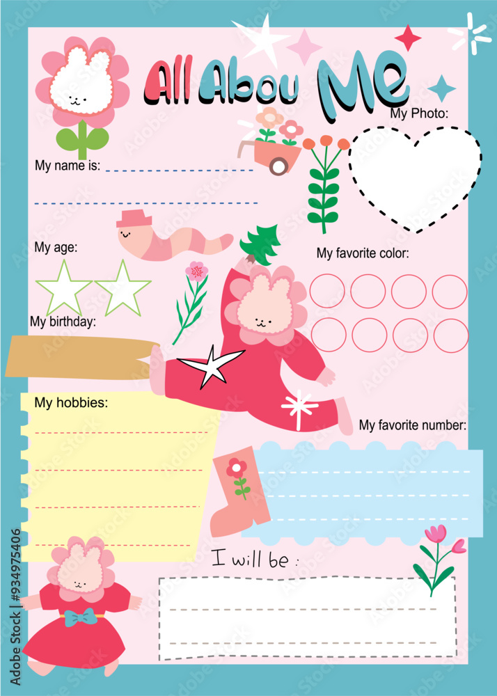 back to school, Cute All about me, cute cartoon all about me and student, baby shower card, school all about me back to school, Cute All about me, cute cartoon all about me and student, baby shower card, school all about me
