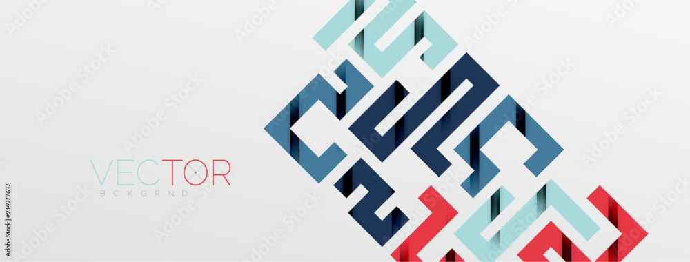 Obraz premium Color bend lines with shadow texture effect. Vector Illustration For Wallpaper, Banner, Background, Card, Book Illustration, landing page