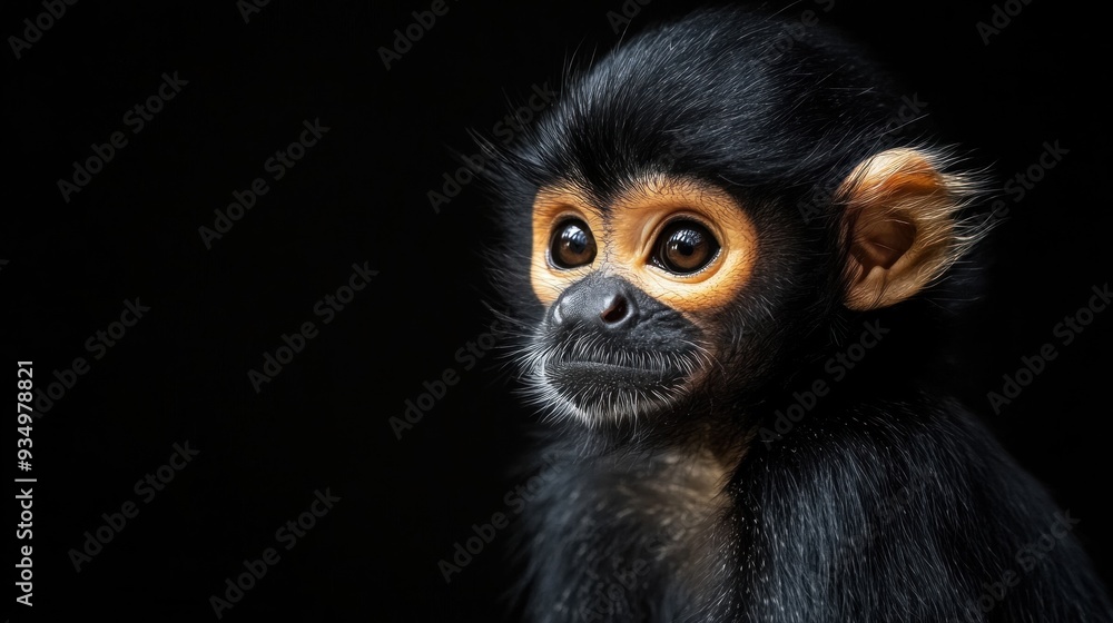 Close-up of a Baby Red-handed Tamarin Close-up of a Baby Red-handed Tamarin